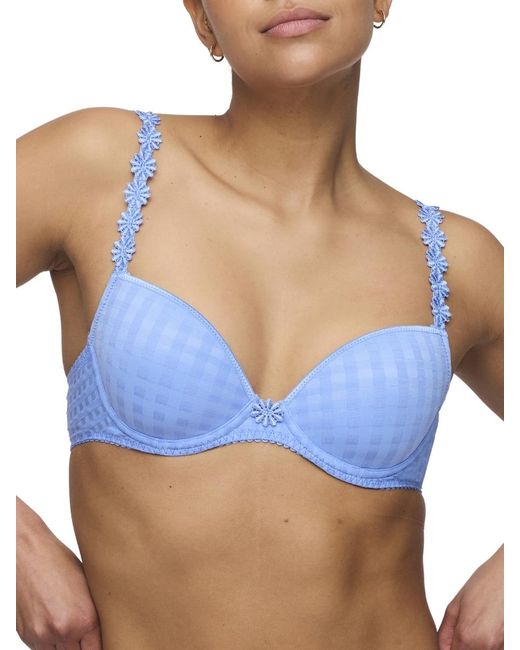 Marie Jo Blue Avero Padded Plunge Bra Santorini Polyamide