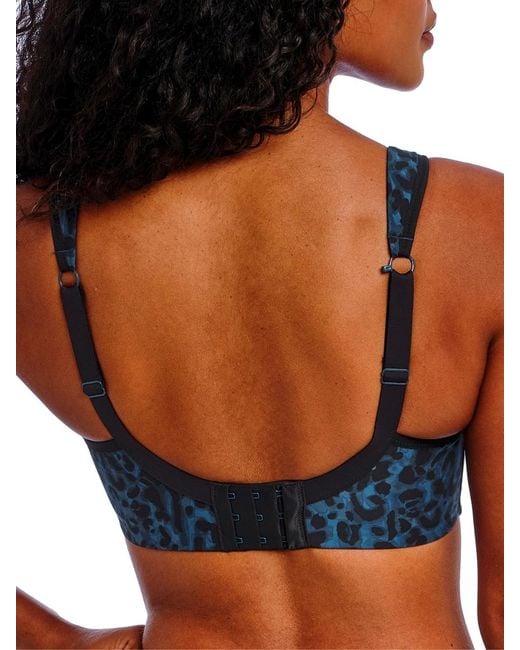 Freya Blue High-Octane Underwired Sports Bra