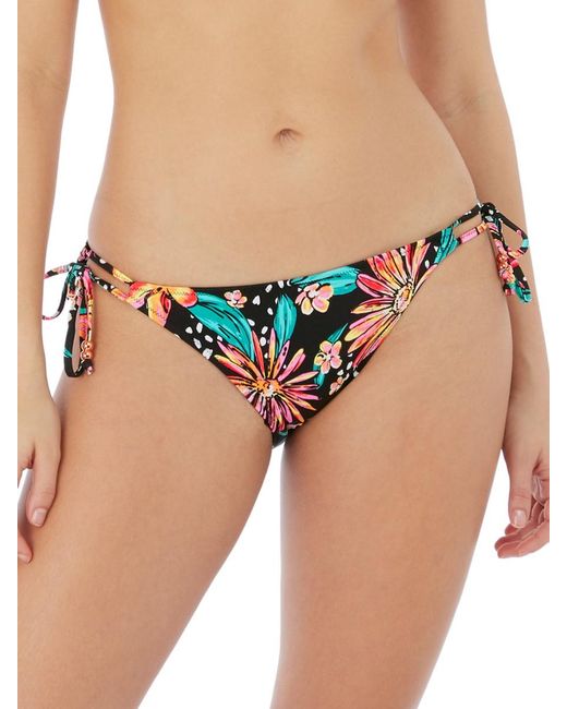 Freya Blue Wild Daisy Tie Side Bikini Brief Coloured Multi