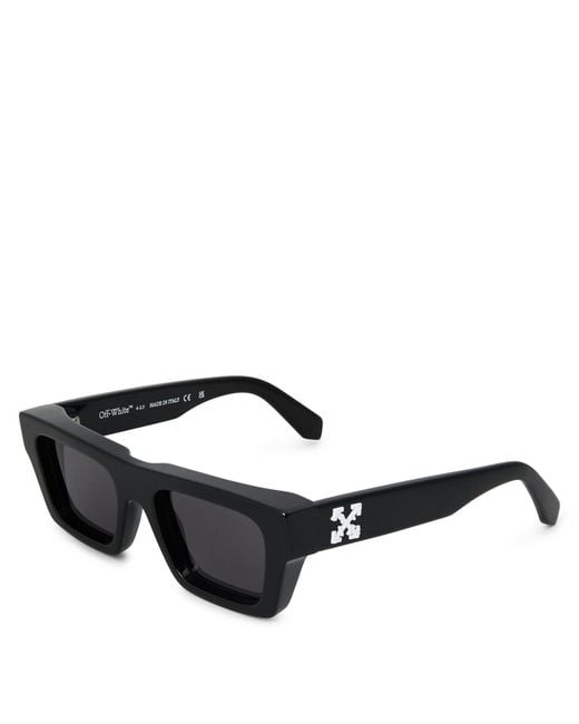 Off-White c/o Virgil Abloh Black Accessories Off Oregon Square Sunglasses for men