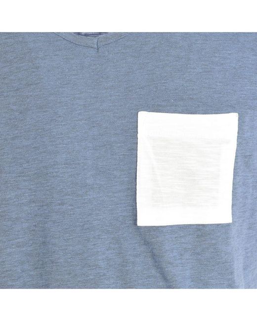 ELEVEN PARIS Blue Abico Short Sleeve Round Neck T-Shirt 17S1Ts26