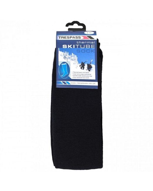 Trespass Blue Adults Tubular Luxury Wool Blend Ski Tube Socks