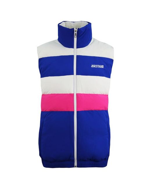 Asics Blue Onitsuka Tiger Multicoloured Gilet for men
