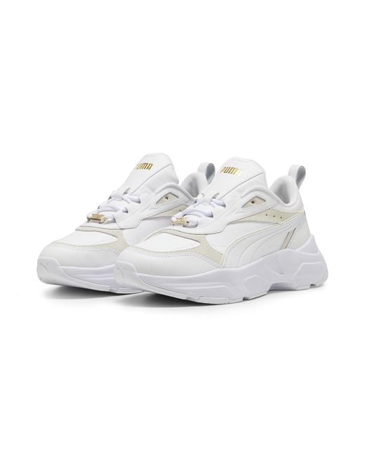 PUMA White Cassia Lux Sneakers