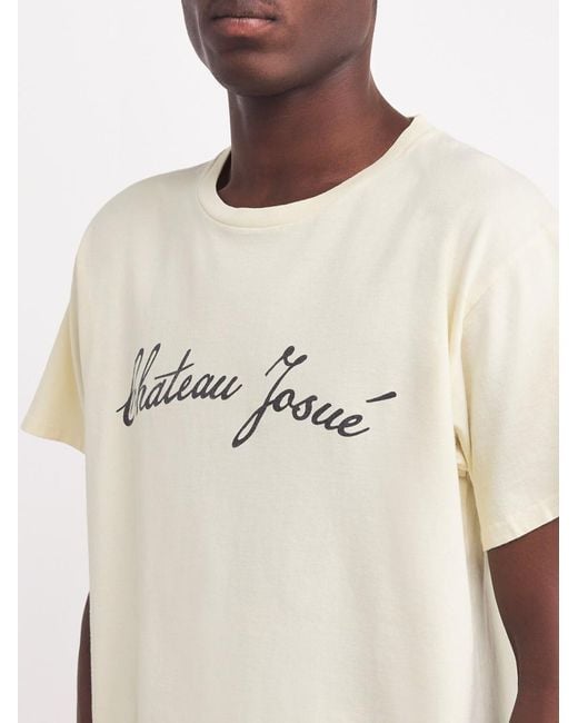 GALLERY DEPT. White Chateau Josué Script Logo T-Shirt