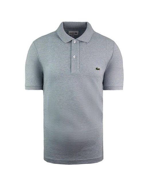 Lacoste Blue Slim Fit Light Polo Shirt Cotton for men