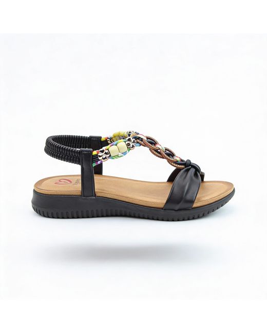 Heavenly Feet Blue Bright Slingback Sandals