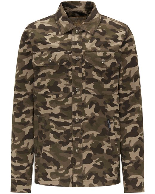 Dreimaster Overhemd Jasje Camouflage in het Multicolor voor heren