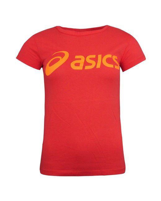 Asics Red Logo Coral T-Shirt