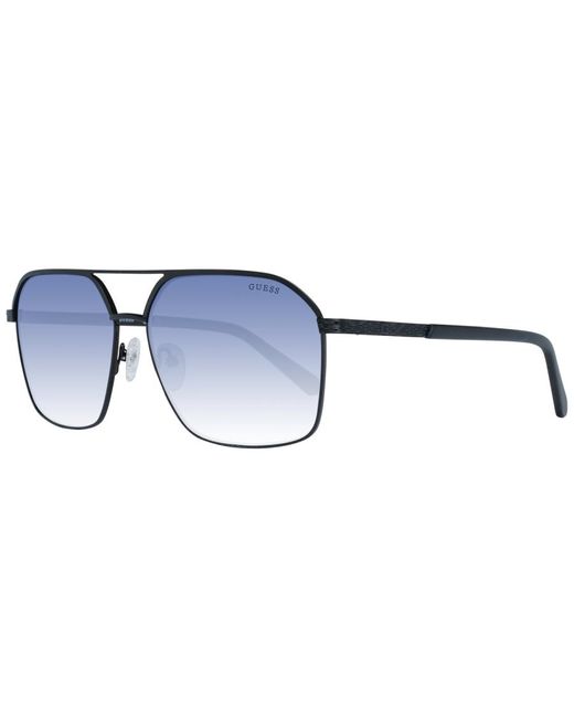 Guess Blue Aviator Sunglasses With Mirrored & Gradient Lenses for men