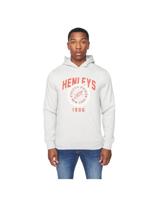 Henleys White Tipton Hoodie Marl) for men