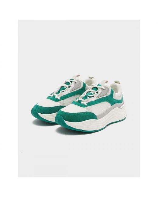 Mallet White S Cyrus Suede Running Trainers