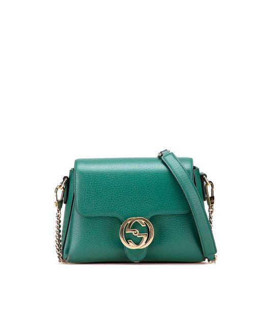 Gucci Green Shoulder Bag Interlocking G
