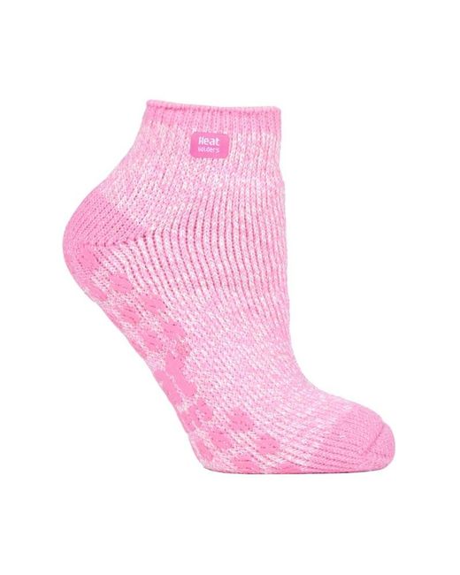 Heat Holders Pink Ladies 2.3 Tog Thermal Low Cut Ankle Slipper Socks