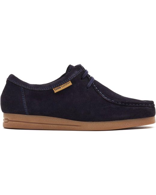 Base London Blue Koko Moccasins Leather for men