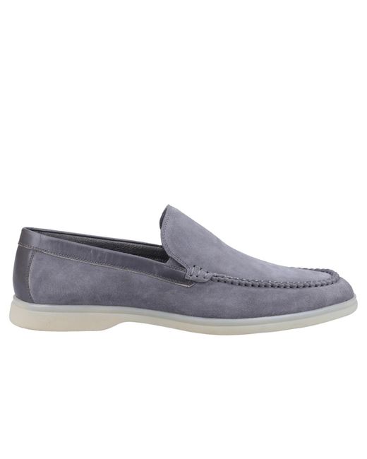 Hush Puppies Blue Leon Leather Shoes for men