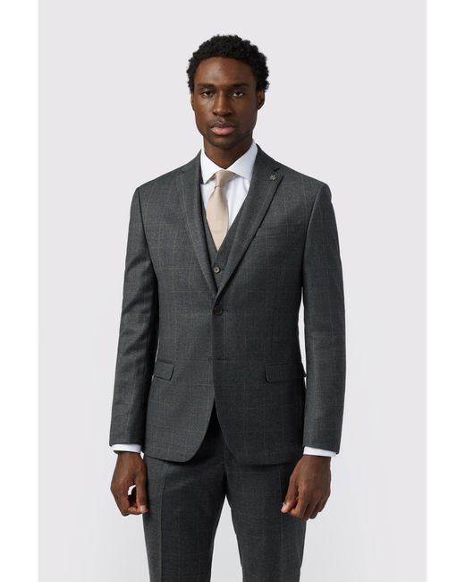 Ted Baker Blue Slim Fit Overcheck Jacket for men