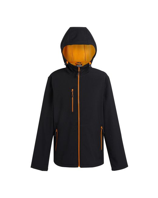 Regatta Black Navigate 2 Layer Soft Shell Jacket Pop) for men