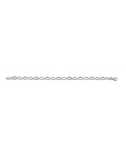 Orphelia White 925 Sterling Set: Chain + Bracelet