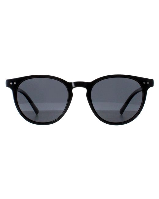 Montana Black Round Shiny Smoke Polarized Mp75