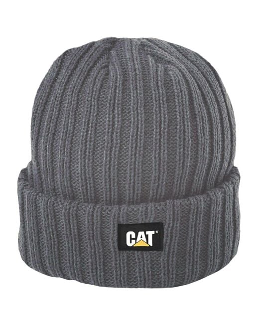 Caterpillar Gray Rib Watch Adults Beanie Hat