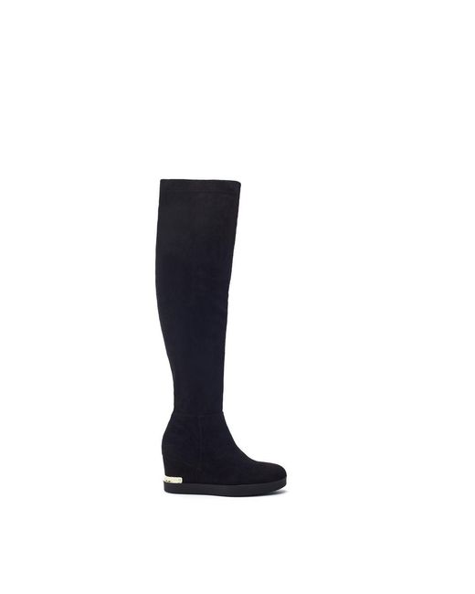 b.soleful Black Gala Boots Faux Leather