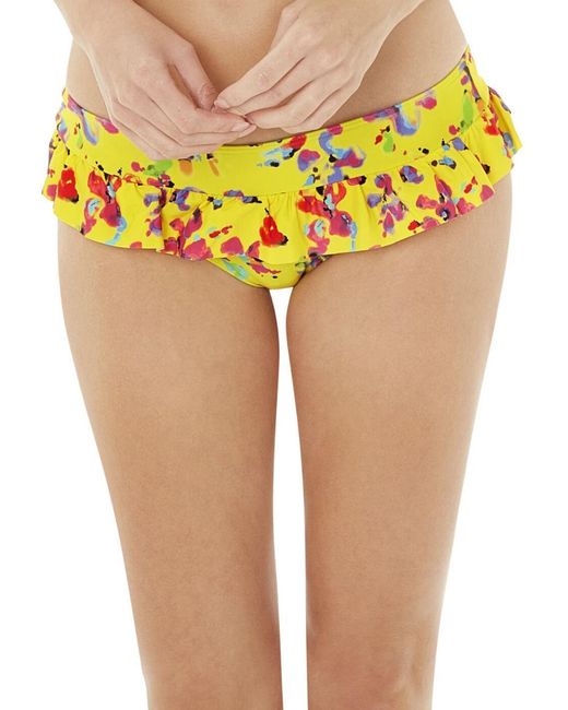 Lepel Yellow Sunset Frill Bikini Pant