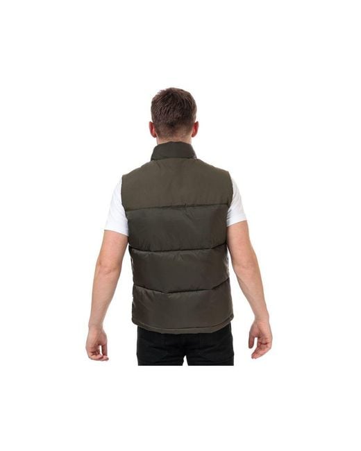 Lyle & Scott Green And Wadded Gilet for men