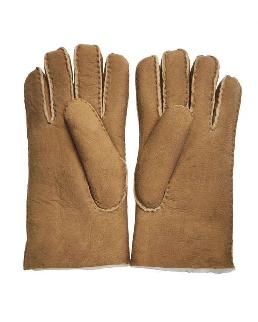 Infinity Leather Natural Luxury Sheepskin Suede Gloves for men