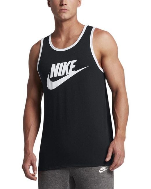 nike mens black vest