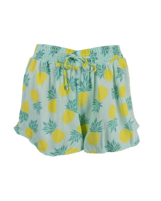Secret Label Green Pineapple Beach Shorts