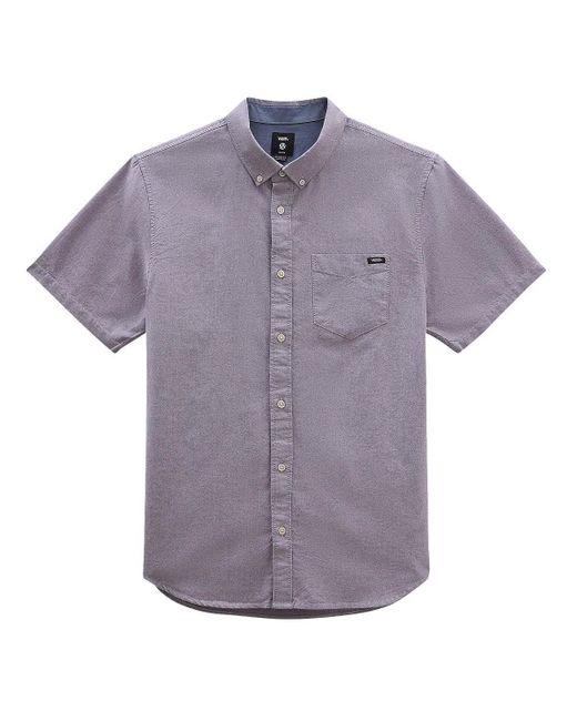 Vans Houser Short Sleeve Button Down Shirt in Purple for Men Lyst UK