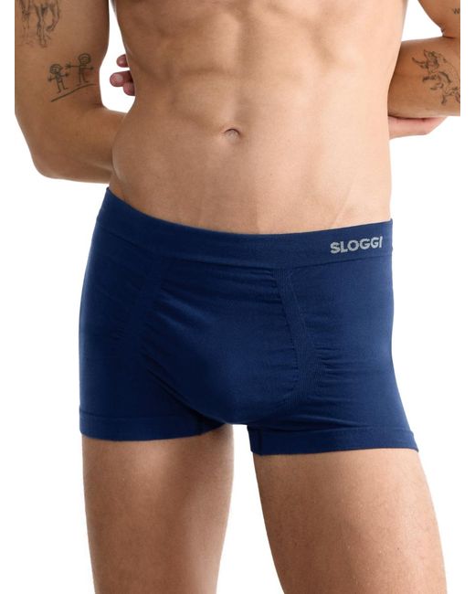 Sloggi Blue Go Smooth Hipster Briefs 2 Pack for men