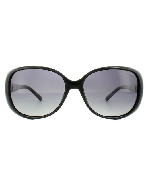 Polaroid Gray Butterfly Gradient Polarized Sunglasses