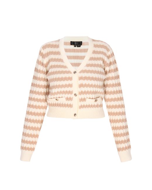 faina Vest /Wol Wit in het Natural