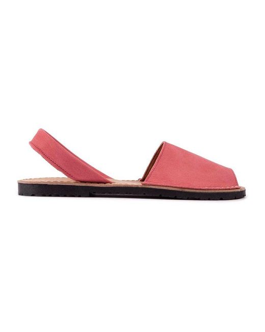 Sole Red Toucan Menorcan Sandals