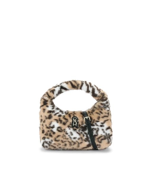 Steve Madden Metallic Fluffy Bag Animal Print