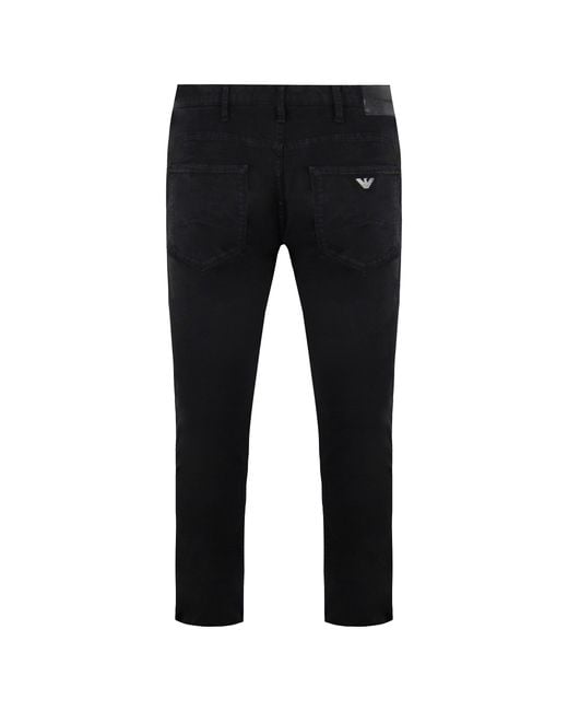 Armani Blue Emporio J28 Skinny Fit Low Waist Jeans for men