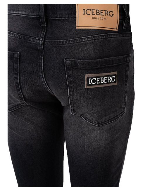 Iceberg Jeans Mannen Zwart in het Black voor heren