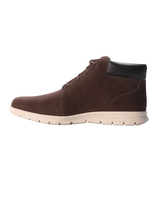 Timberland Brown Graydon Basic Leather Mid Boots for men