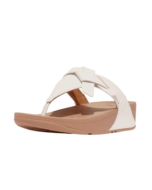 Fitflop Fit Flop Lulu Geknoopte Leren Sandalen in het Brown