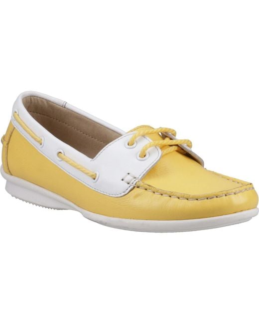 Hush Puppies Metallic Irene Leather Boat Shoes
