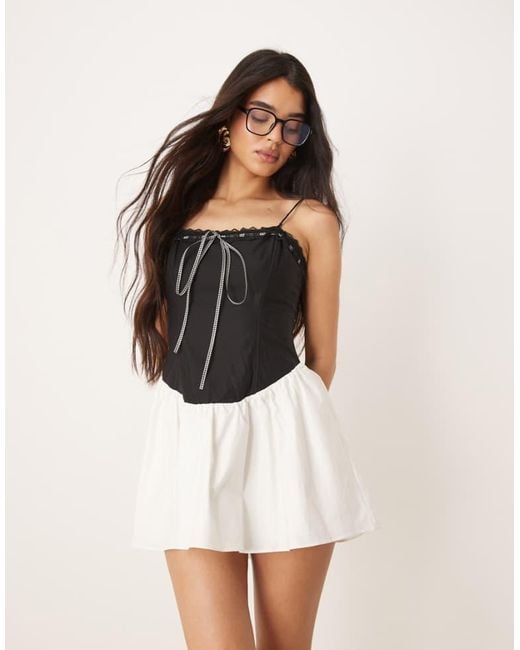 For Love & Lemons White Annabella Mini Dress
