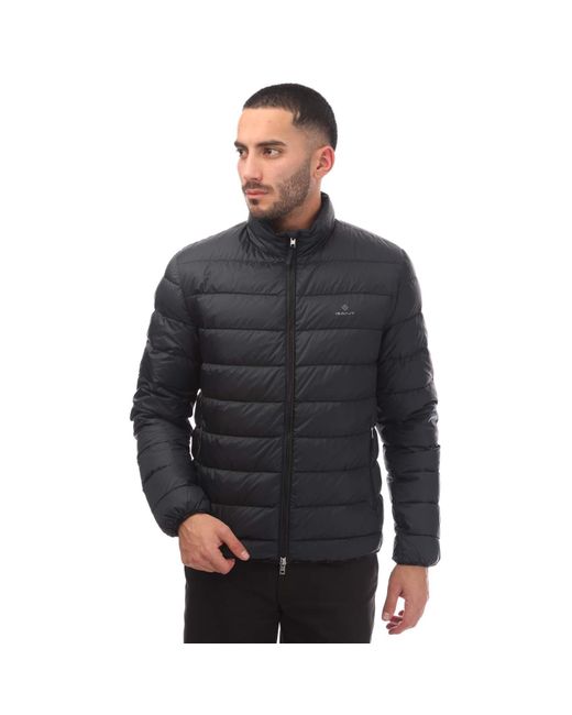 Gant Light Donsjack Voor In Zwart in het Black voor heren