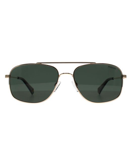 Polaroid Green Rectangle Dark Ruthenium Polarized Pld 6235/S/X for men