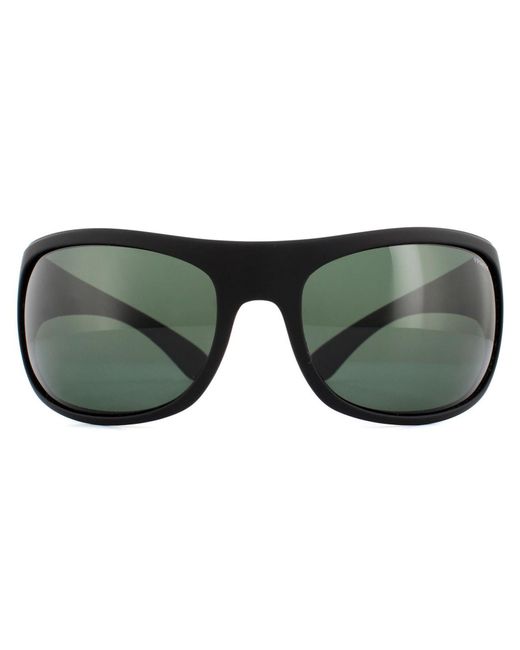 Polaroid Green Sport Wrap Polarized Sunglasses