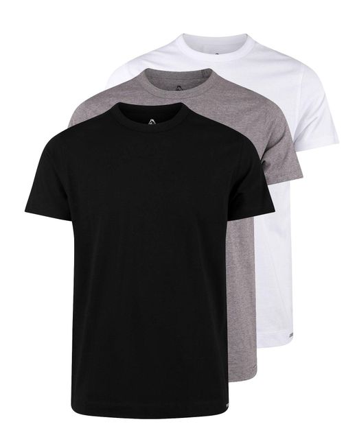 Luke 1977 Black Reco Crew 3Pack T-Shirts for men