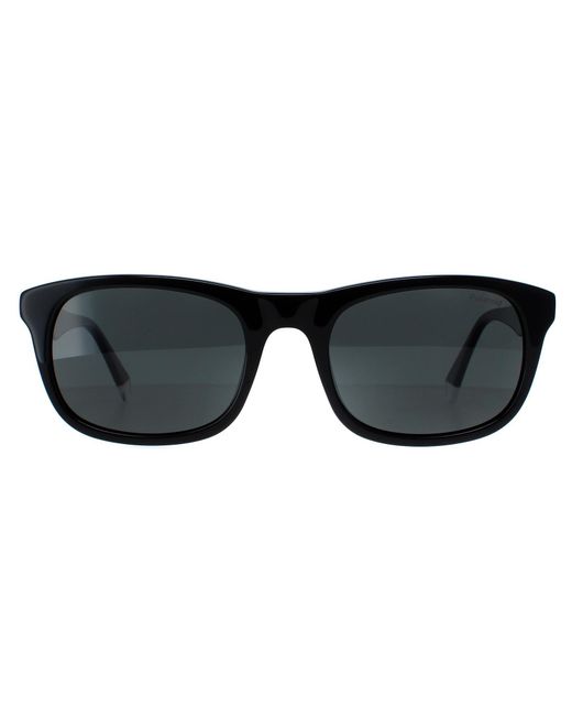 Polaroid Black Rectangle Polarized Pld 2104/S/X for men