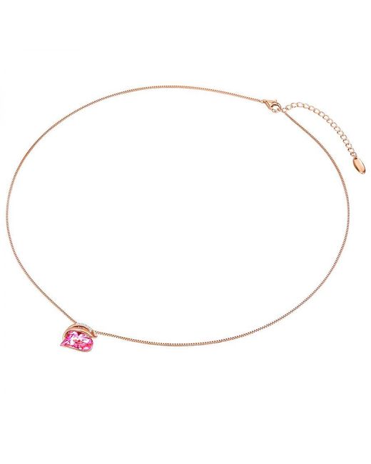 Rafaela Donata Pink Embellished With Swarovski Crystals Necklace