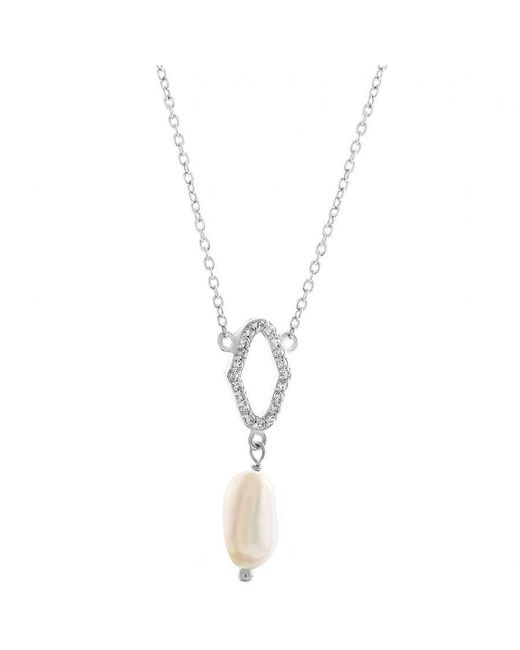 Orphelia Metallic 'Normandy' 925 Sterling Pendant With Chain